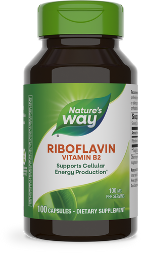 Nature's Way® | Riboflavin Vitamin B2, 100 capsules Sku:40421