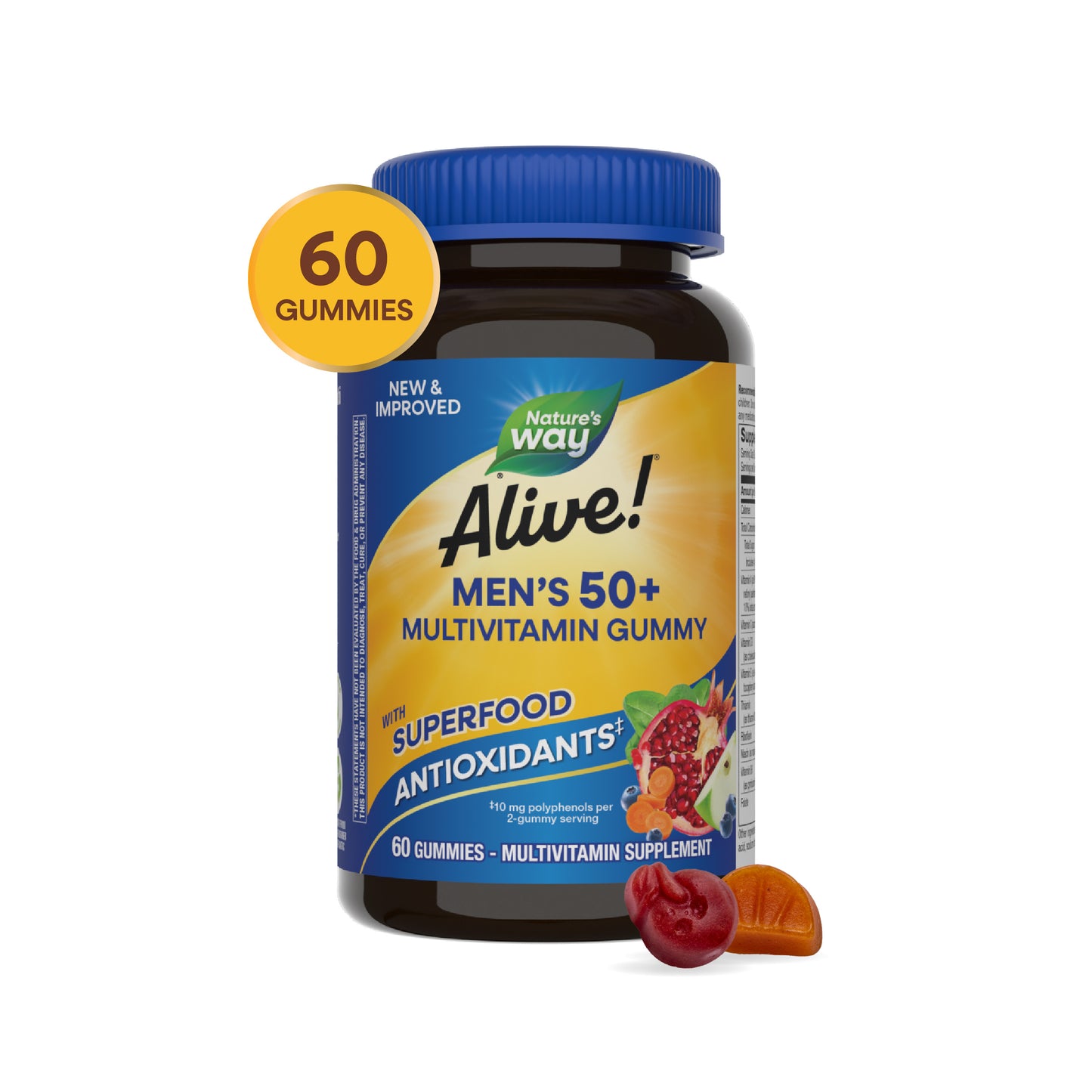 <{%MAIN14_undefined%}>Nature's Way® | Alive!® Men's 50+ Gummy Multivitamin