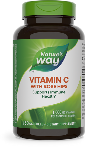Nature's Way® | Vitamin C with Rose Hips, 250 capsules Sku:40311