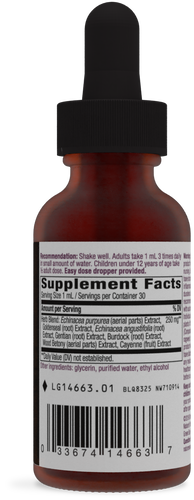 Nature's Way® | Echinacea Goldenseal Drops - right side of pack Sku:14663