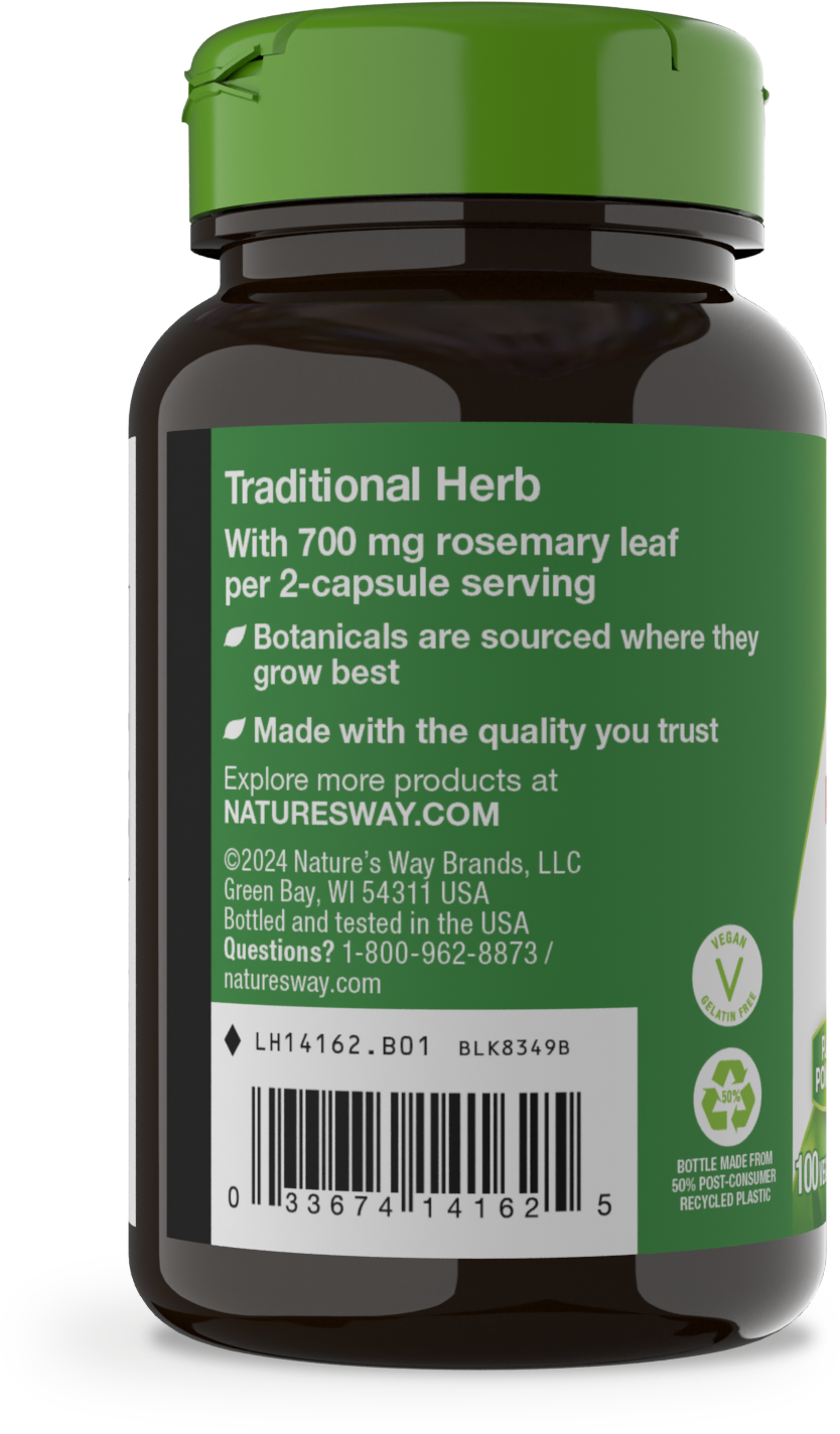 <{%MAIN3_14162%}>Nature's Way® | Rosemary Leaf - left side of pack