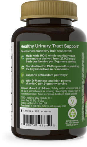 Nature's Way® | CranRx Gummies - left side of pack Sku:10624