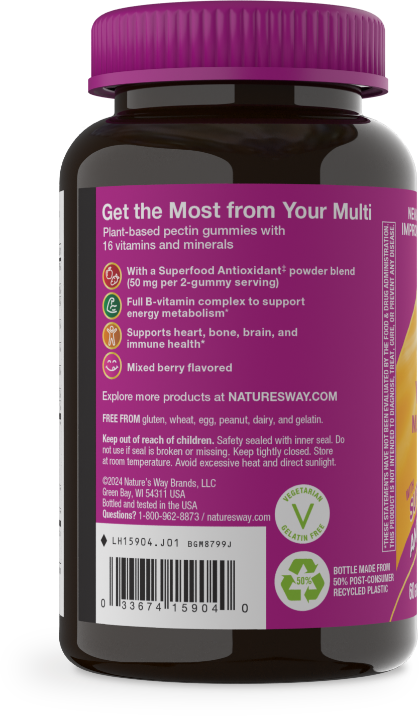 <{%MAIN17_15904%}>Nature's Way® | Alive! Women's 50+ Gummy Multivitamin - left side of pack