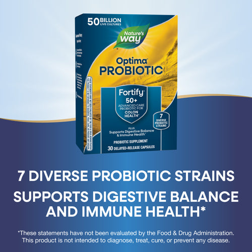 Nature's Way® | Fortify Optima Adult 50+ 50 Billion Probiotic Sku:10762