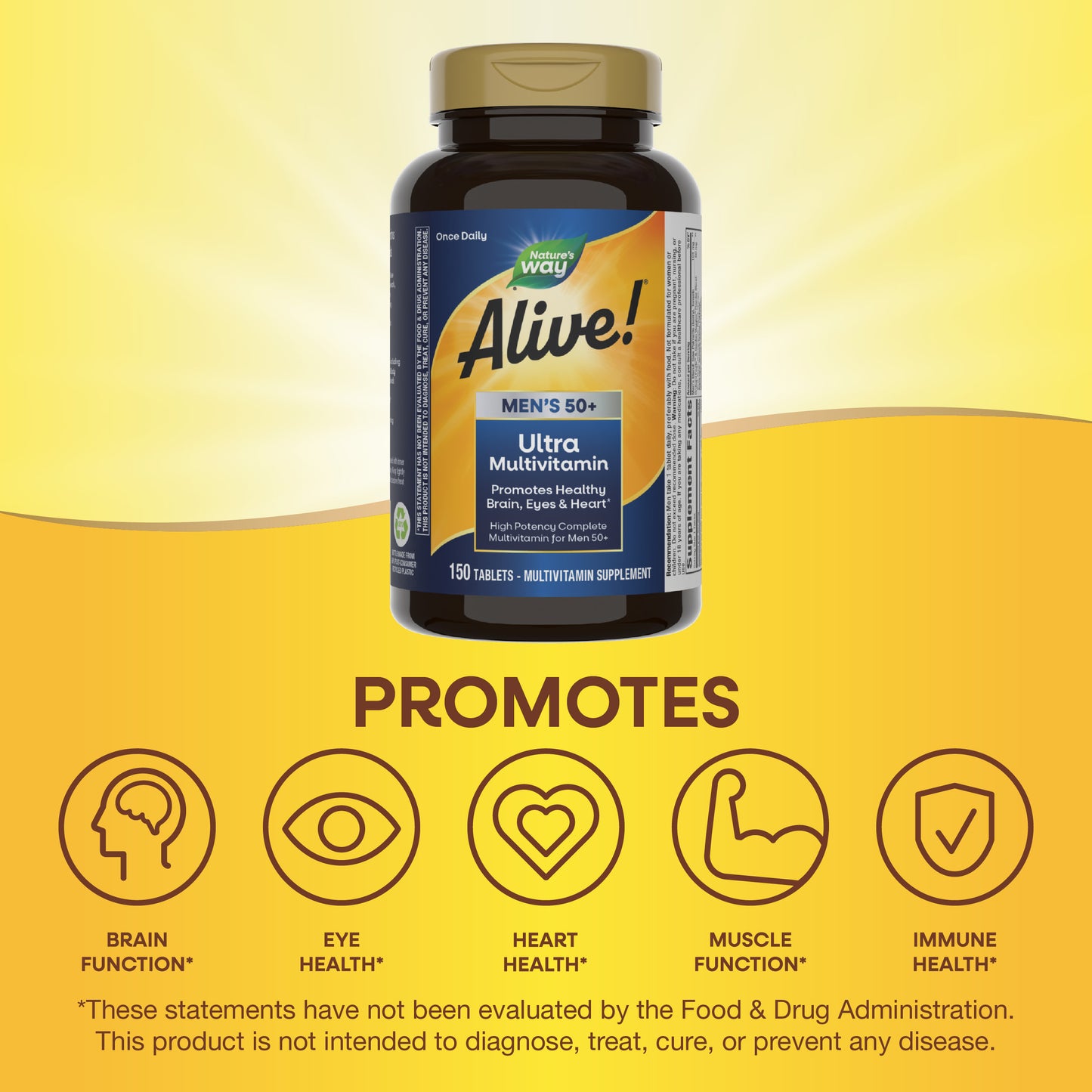 <{%MAIN13_13940%}>Nature's Way® | Alive! Men's 50+ Ultra Multivitamin