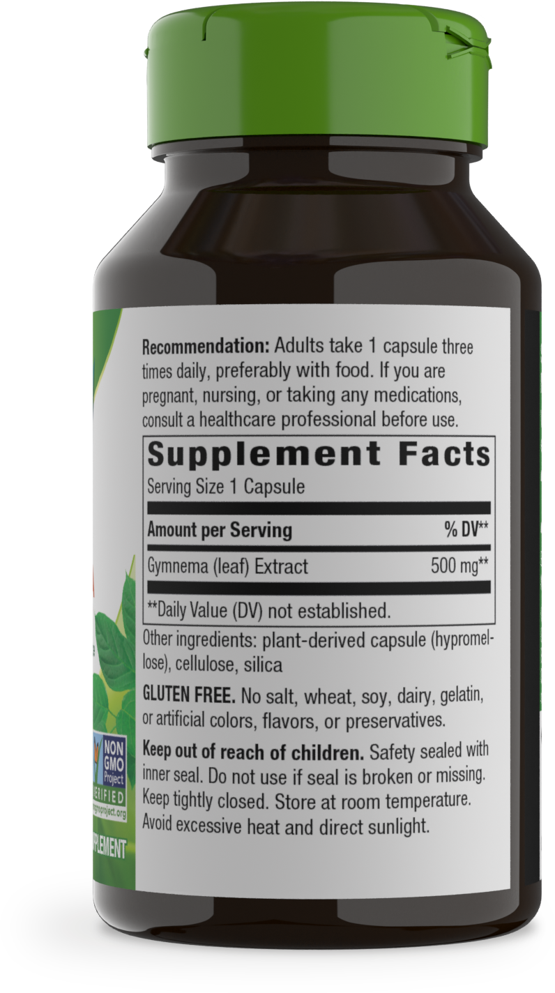 <{%MAIN2_63700%}>Nature's Way® | Gymnema Premium Extract - right side of pack