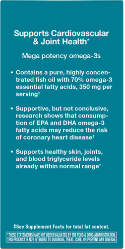 Nature's Way® | Super Fisol Fish Oil - back of pack Sku:15688