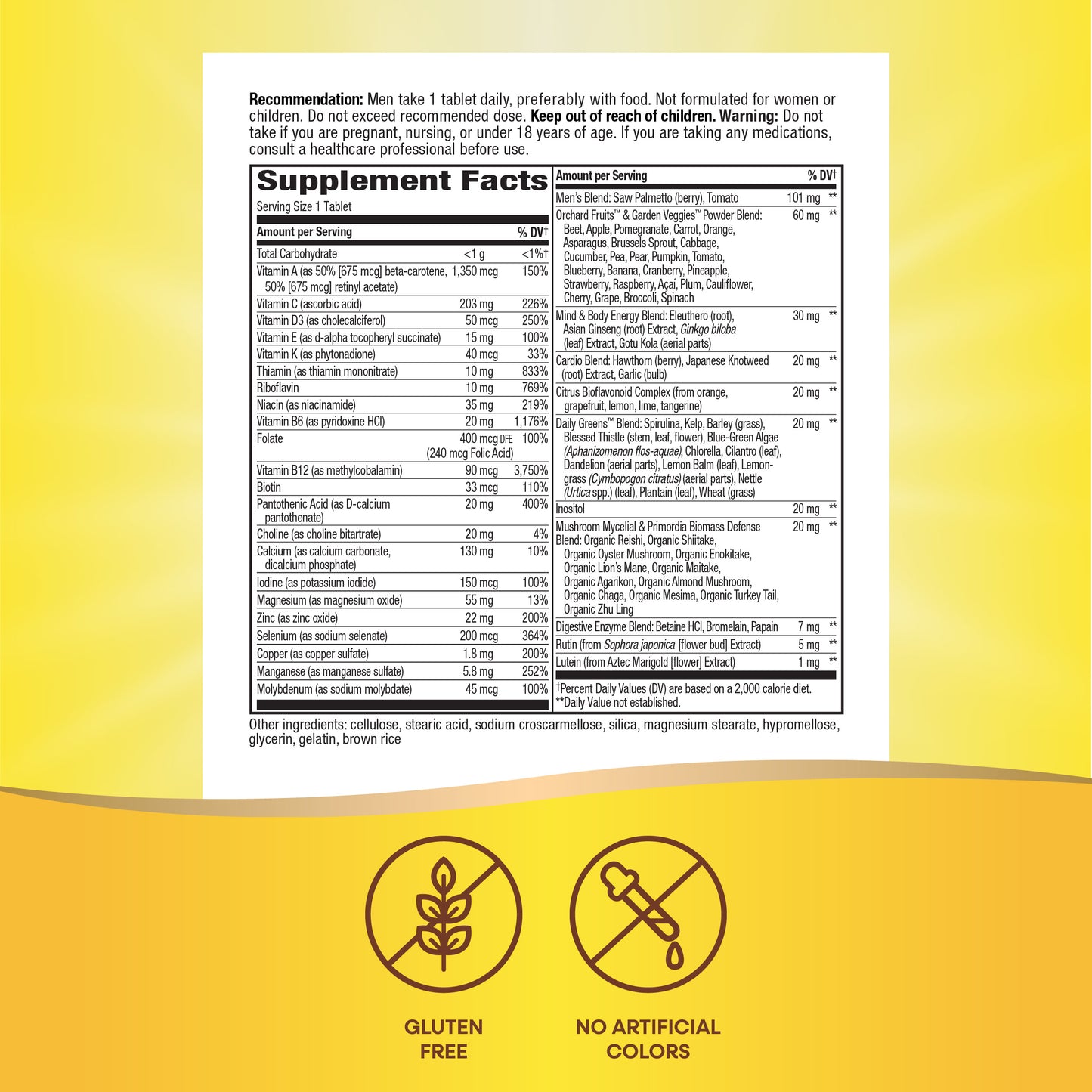 <{%MAIN14_13940%}>Nature's Way® | Alive! Men's 50+ Ultra Multivitamin