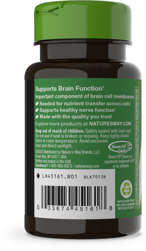 Nature's Way® | Phosphatidylserine - left side of pack Sku:45161