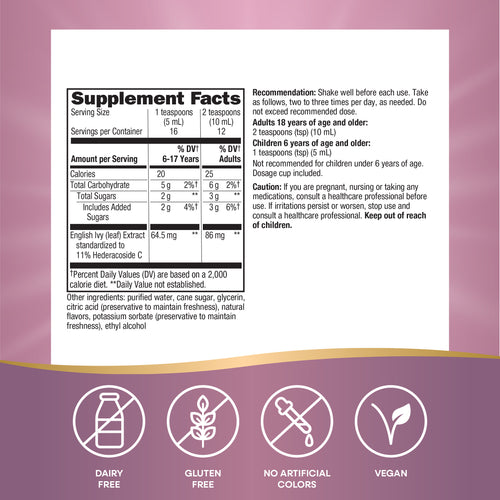 Nature's Way® | Bronchial Soothe Ivy Leaf Extract Syrup Sku:08771