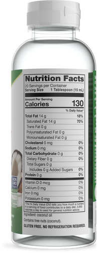 Nature's Way® | Liquid Coconut Oil - right side of pack Sku:15857