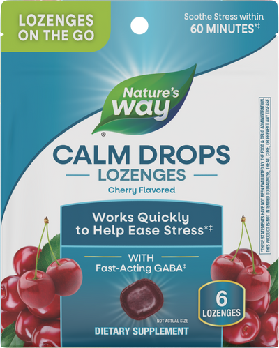 <{%PRIMARY_15063%}>Nature's Way® | Calm Drops Lozenges On the Go, 6 lozenges, Cherry