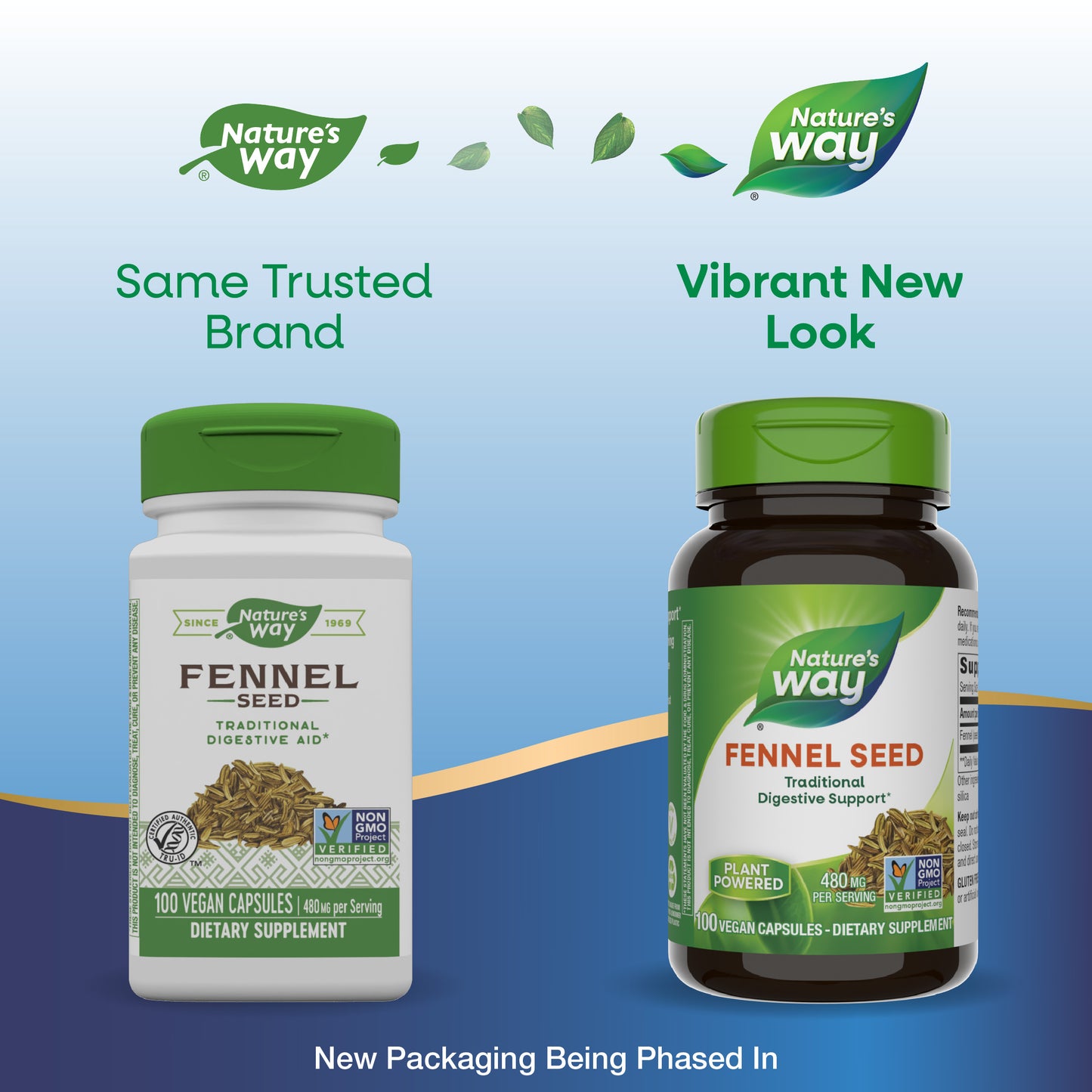 <{%MAIN1_12700%}>Nature's Way® | Fennel Seed - package updates old to new