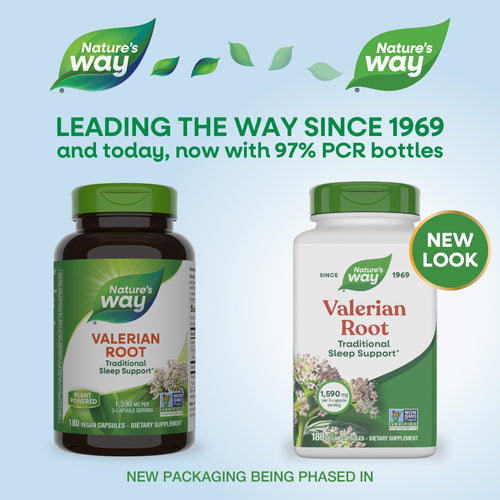 Nature's Way® | Valerian Root - package updates old to new Sku:17708