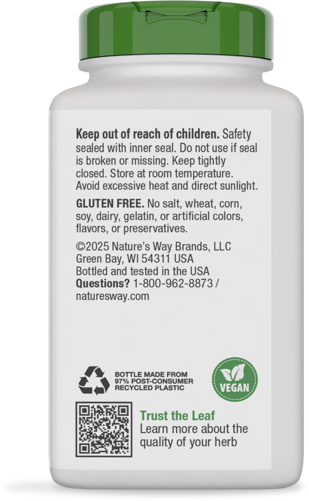 <{%MAIN19_11926%}>Nature's Way® | Ginger Root - back of pack