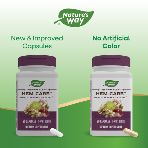 Nature's Way® | Hem-Care Premium Blend - package updates old to new Sku:03209