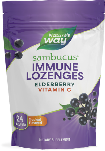 Nature's Way® | Sambucus Vitamin C Lozenges, 24 lozenges, Tropical Sku:12963