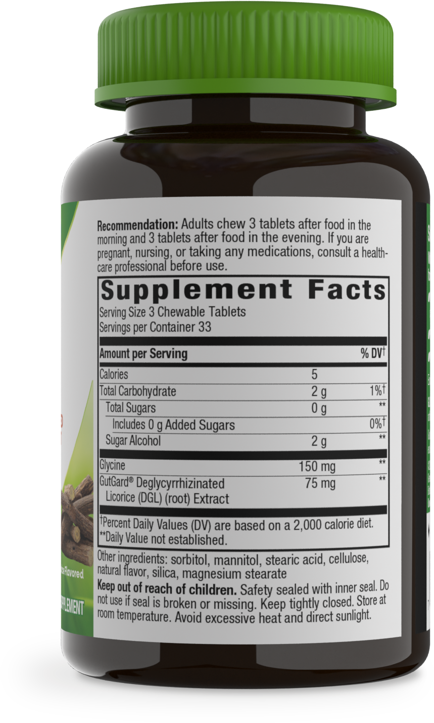 <{%MAIN2_09021%}>Nature's Way® | DGL Sugar Free - right side of pack