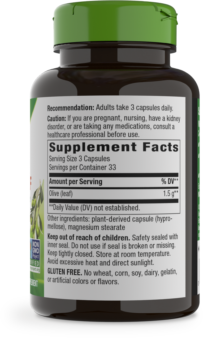 <{%MAIN2_14521%}>Nature's Way® | Olive Leaf - right side of pack