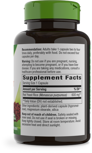 Nature's Way® | Red Yeast Rice - right side of pack Sku:15540