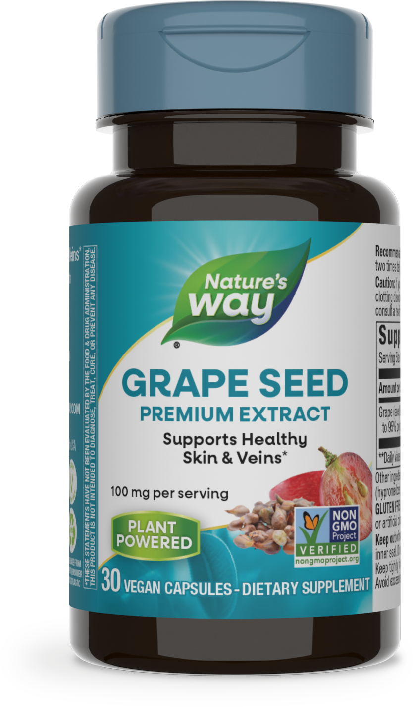 <{%PRIMARY_14320%}>Nature's Way® | Grape Seed Premium Extract, 30 capsules