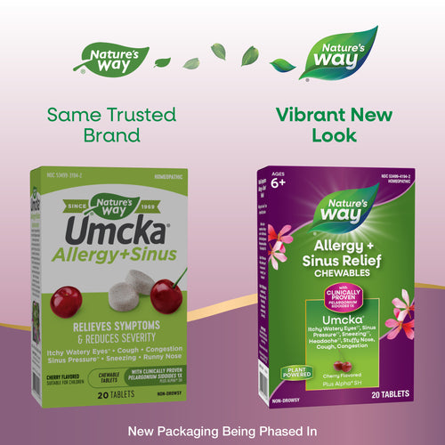 Nature's Way® | Umcka Allergy+Sinus Chewables Sku:12194