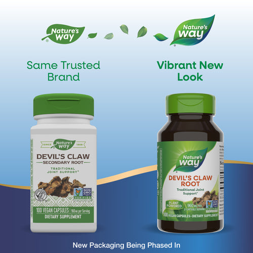 Nature's Way® | Devil's Claw Root - package updates old to new Sku:12350