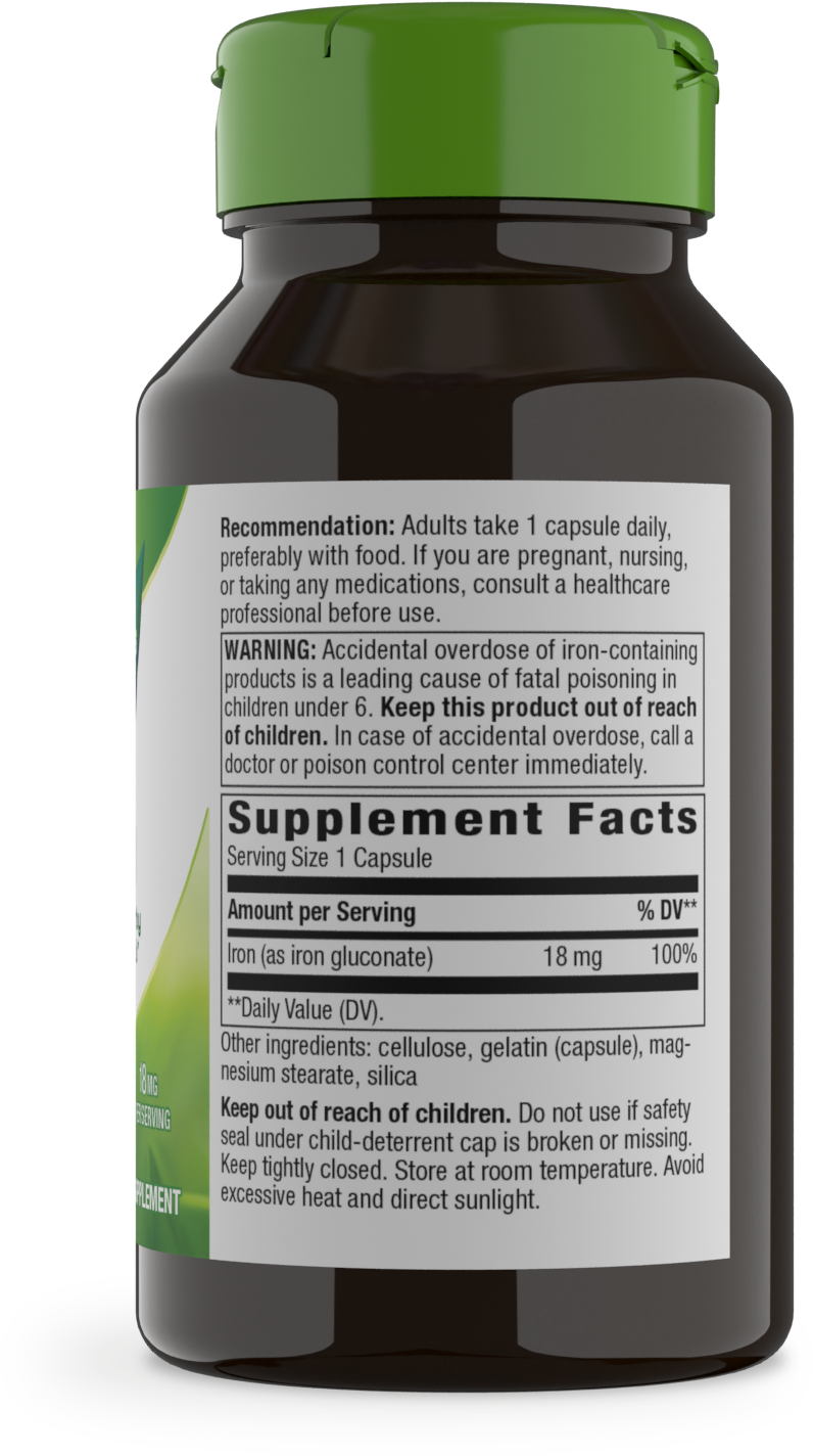 <{%MAIN2_41041%}>Nature's Way® | Iron - right side of pack