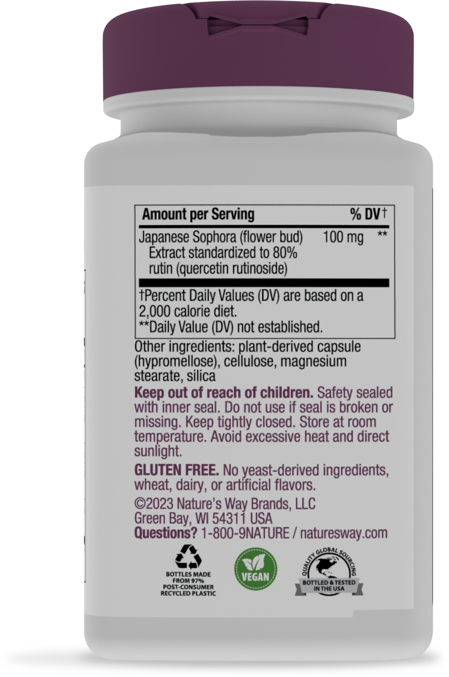 <{%MAIN3_03209%}>Nature's Way® | Hem-Care Premium Blend - back of pack