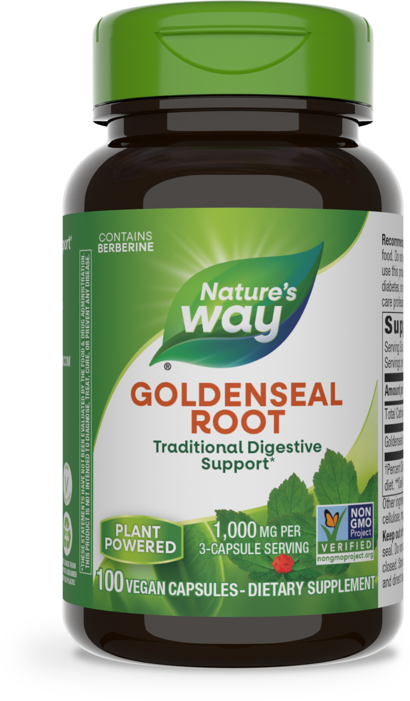 <{%PRIMARY_13800%}>Nature's Way® | Goldenseal Root, 100 capsules