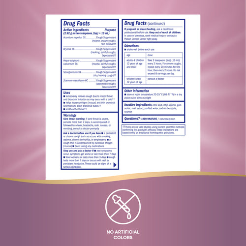 Nature's Way® | Boericke & Tafel Cough & Bronchial Syrup Sku:21900293