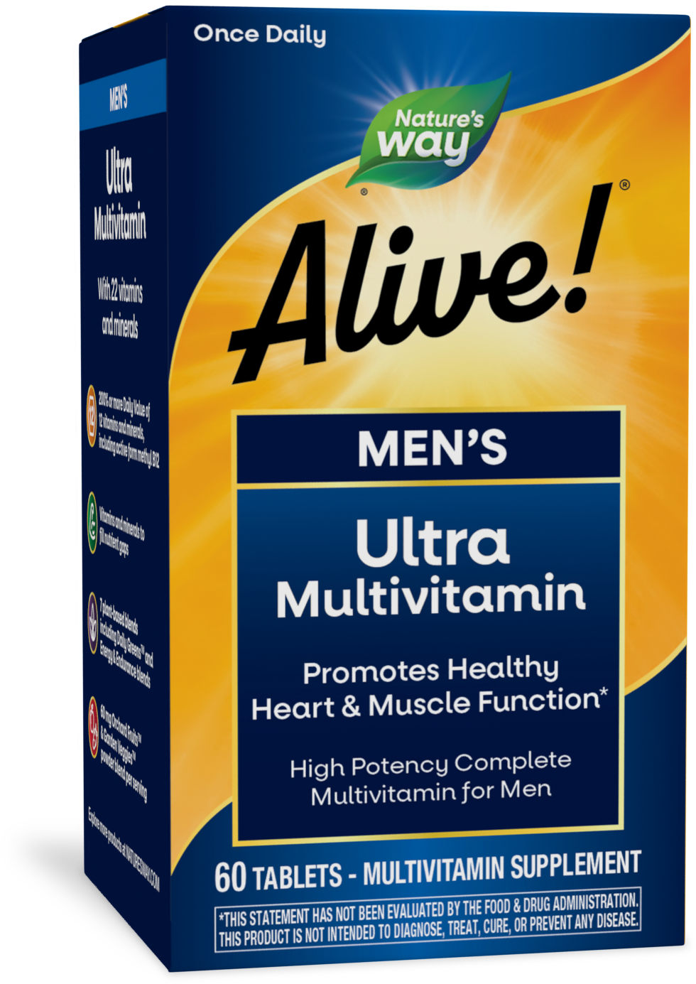 <{%PRIMARY_15685%}>Nature's Way® | Alive! Men's Ultra Multivitamin, 60 tablets