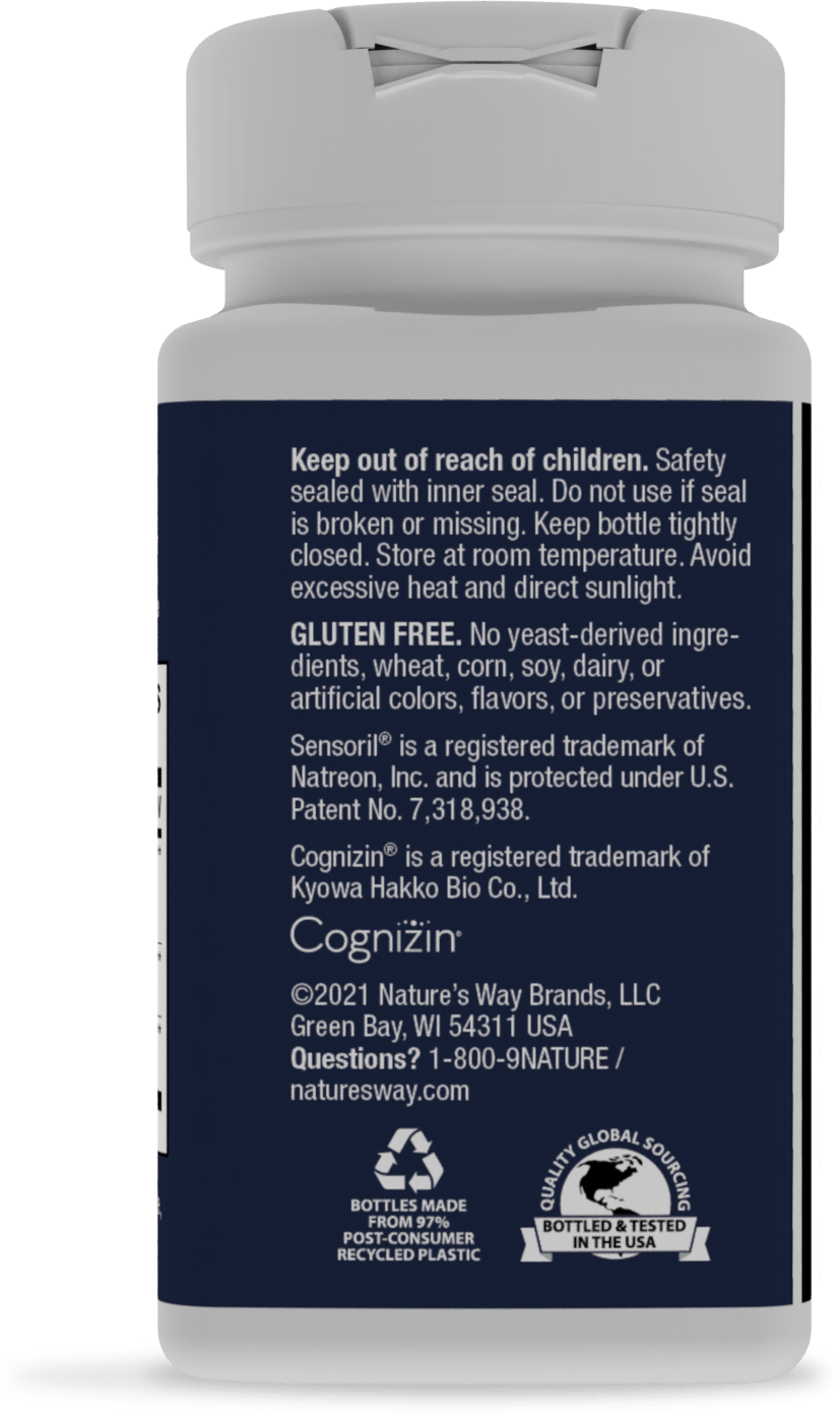 <{%MAIN2_13690%}>Nature's Way® | Clear Thinking - back of pack