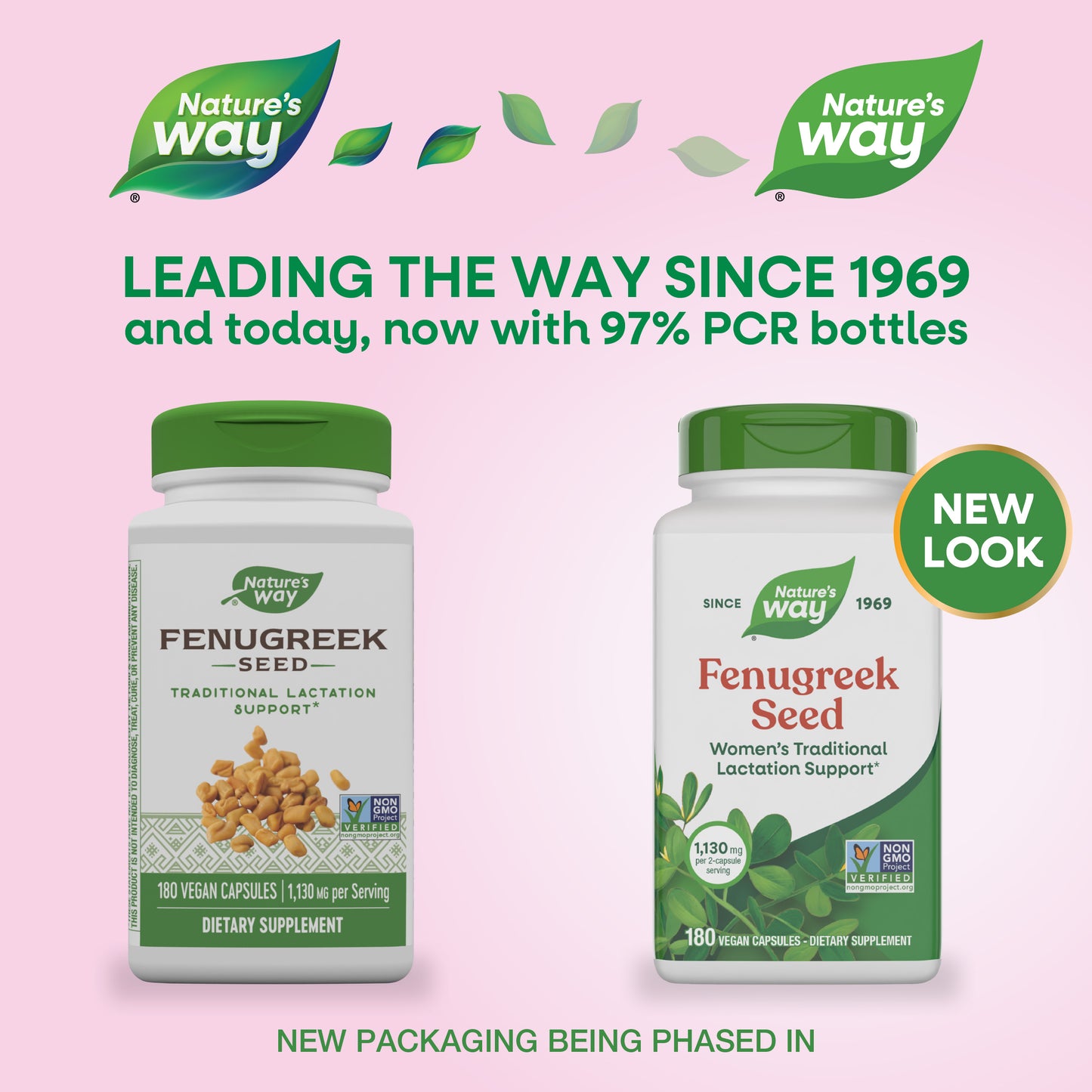 <{%MAIN9_14610%}>Nature's Way® | Fenugreek Seed - package updates old to new