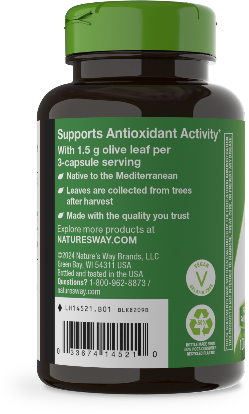 <{%MAIN3_14521%}>Nature's Way® | Olive Leaf - left side of pack