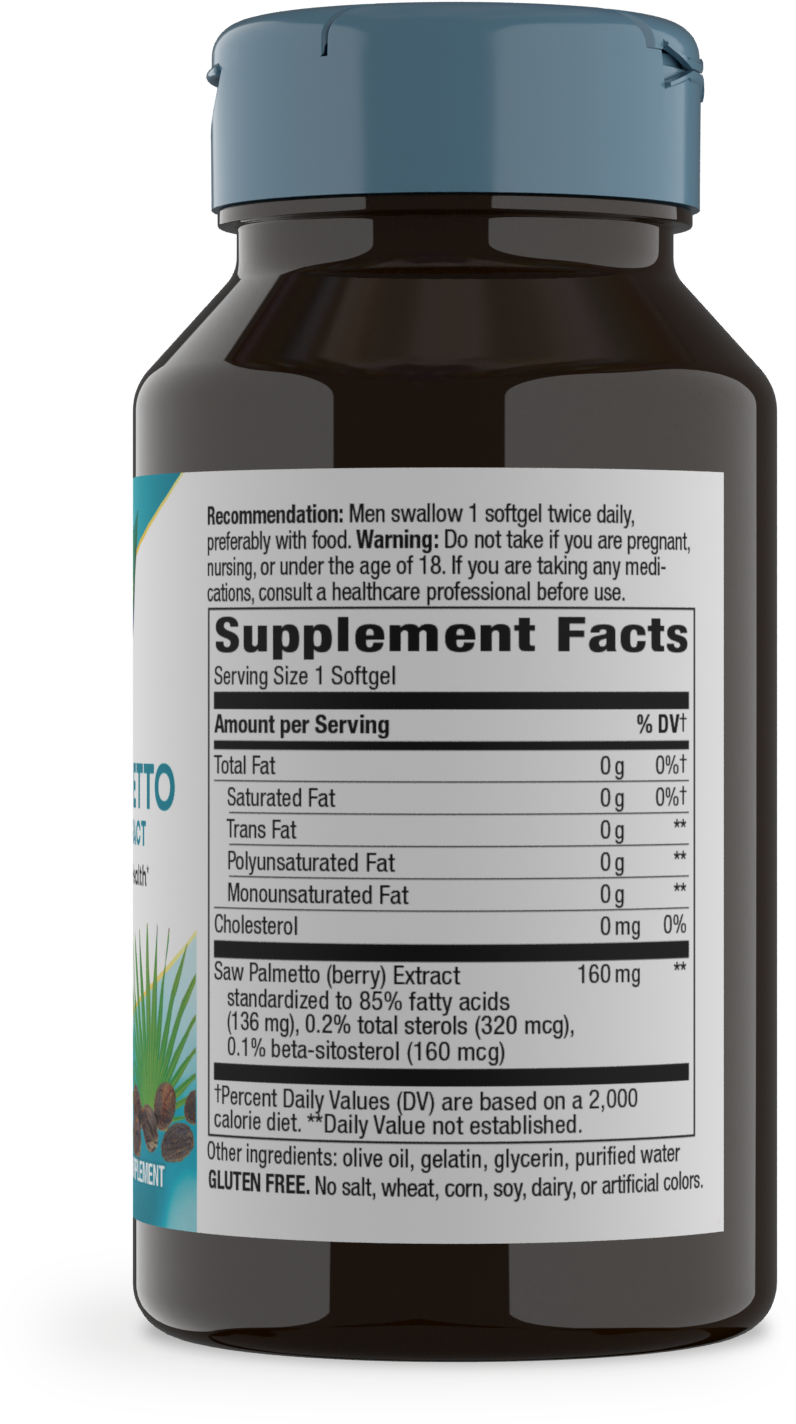 <{%MAIN9_62800%}>Nature's Way® | Saw Palmetto Premium Extract - right side of pack
