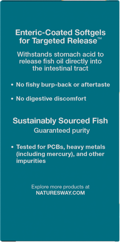 Nature's Way® | Super Fisol Fish Oil - left side of pack Sku:15688
