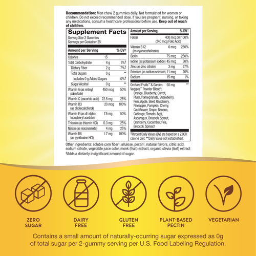 Nature's Way® | Alive! Zero Sugar Men's Gummy Multivitamin Sku:14620