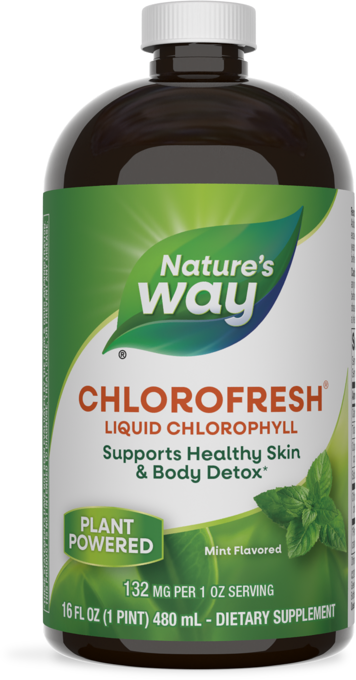 <{%PRIMARY_3501%}>Nature's Way® | Chlorofresh Liquid Chlorophyll, 16 fl oz (480 ml), Mint