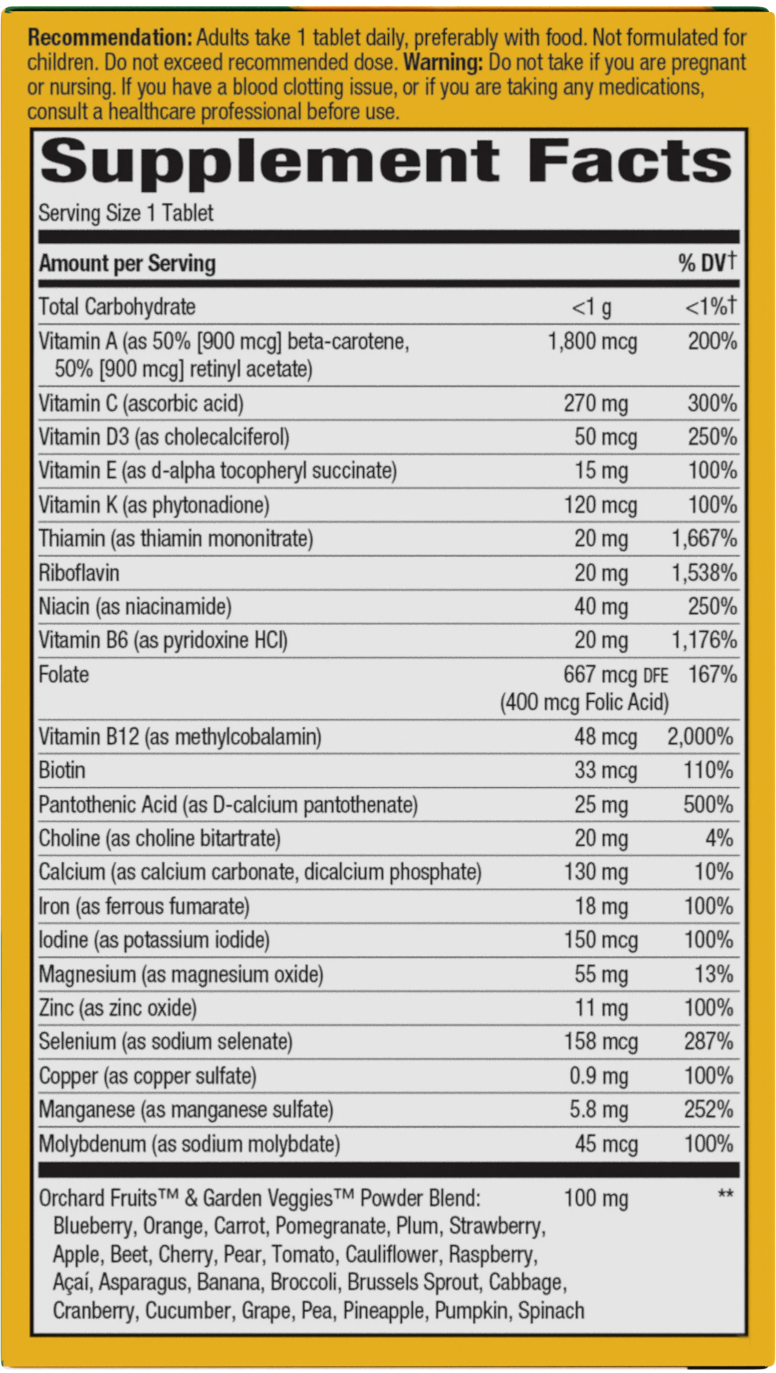 <{%MAIN2_15679%}>Nature's Way® | Alive! Adult Ultra Multivitamin - right side of pack