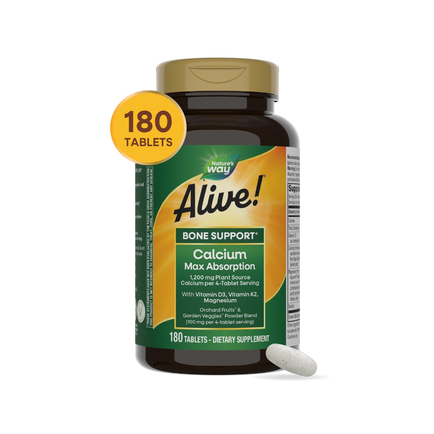 <{%MAIN15_10501%}>Nature's Way® | Alive! Calcium Bone Support