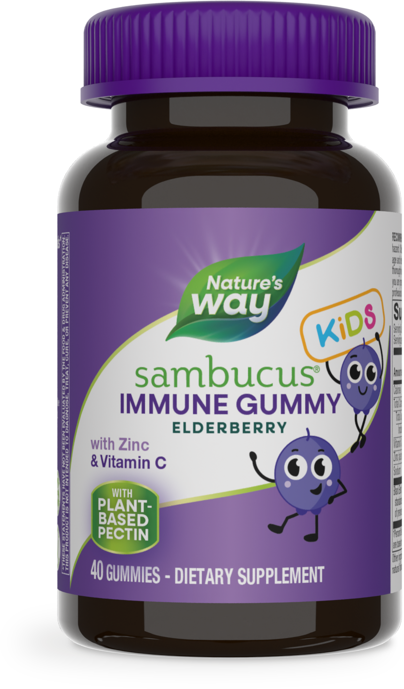 <{%MAIN2_12346%}>Nature's Way® | Sambucus Kids Immune Gummies, 40 gummies, Elderberry