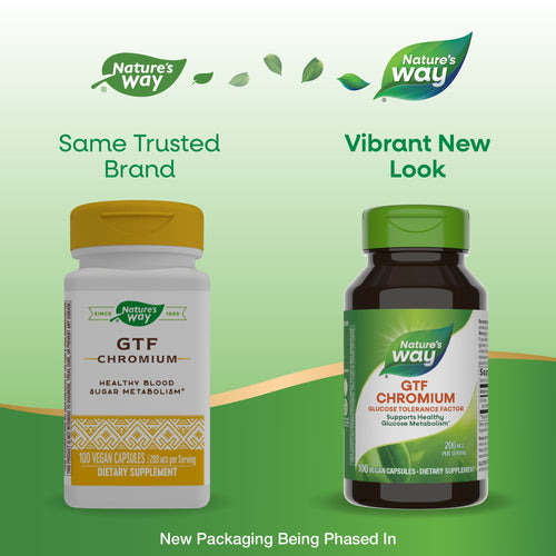 Nature's Way® | GTF Chromium Glucose Tolerance Factor Sku:41021
