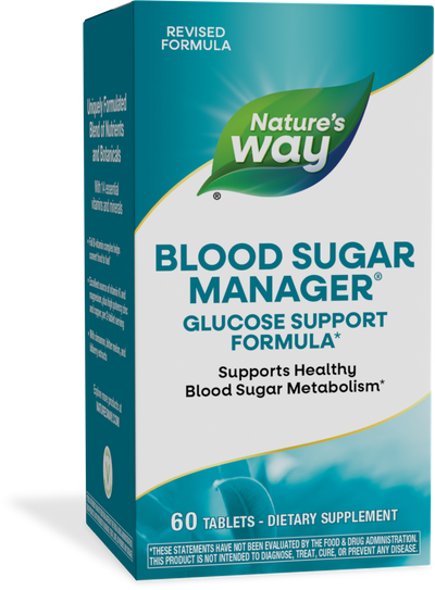 <{%PRIMARY_04906%}>Nature's Way® | Blood Sugar Manager Tablets, 60 tablets