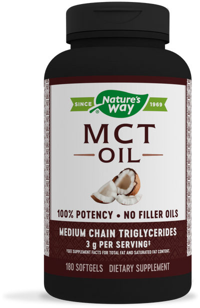 <{%PRIMARY_12114%}>Nature's Way® | MCT Oil-Last Chance1, 180 softgels