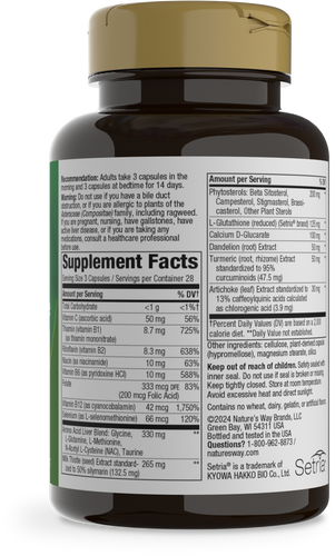 Nature's Way® | Complete Liver Cleanse - right side of pack Sku:01315