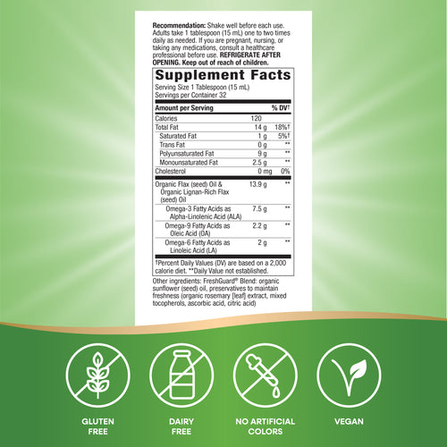 Nature's Way® | Organic Flax Oil Super Lignan Sku:15428