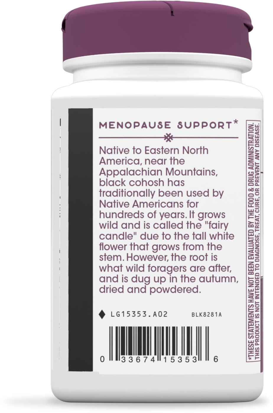 <{%MAIN3_15353%}>Nature's Way® | Black Cohosh Premium Extract - left side of pack