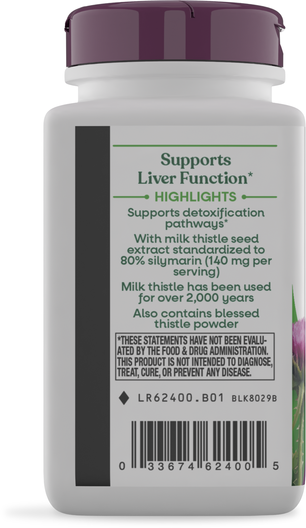 <{%MAIN3_62400%}>Nature's Way® | Milk Thistle - left side of pack
