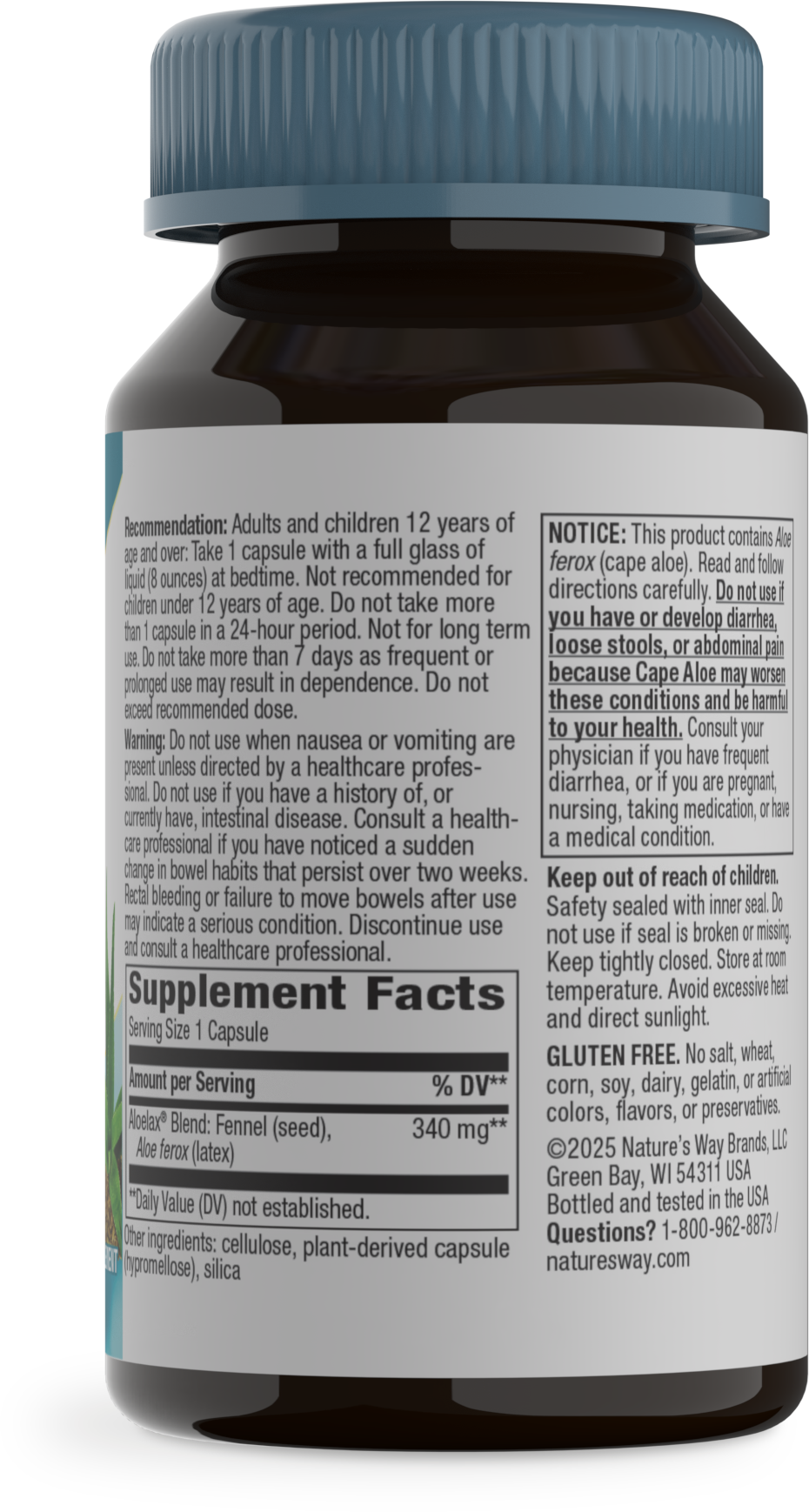 <{%MAIN2_900%}>Nature's Way® | Aloelax Premium Blend - right side of pack